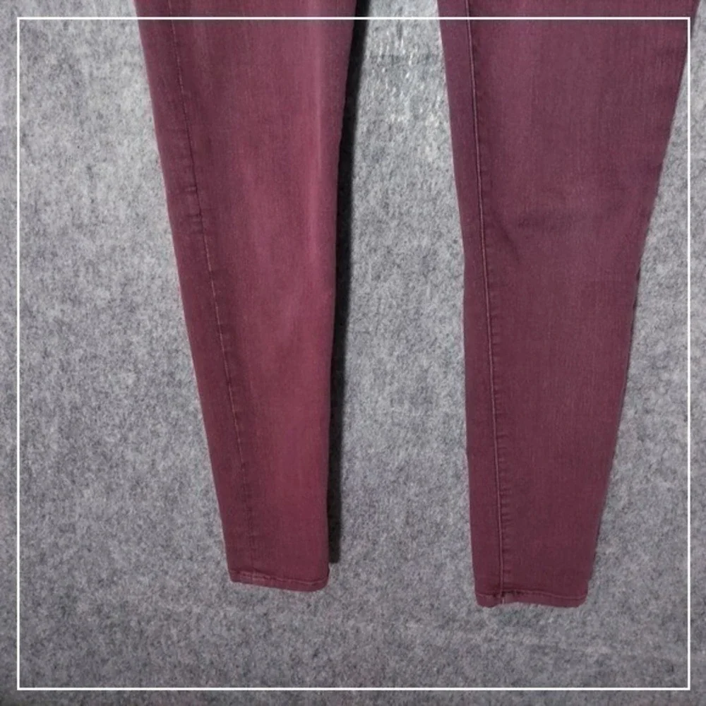 Altard State Jeans Women 28 Burgundy Low Rise Skinny Stretch Garment Dyed Denim‎